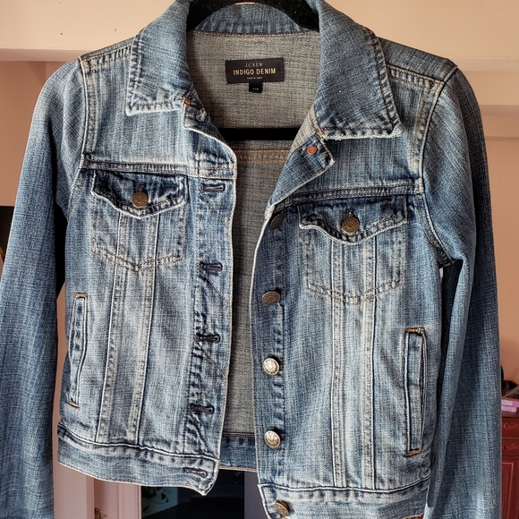 J Crew Indigo Denim Jean Jacket XXS - Picture 2 of 3